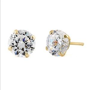 3 Pk Lab Created Diamond Stud Earrings .92 CTW 14K